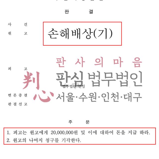 [위자료 감액] 상간 피고 | 고등학교 동창 간 연락으로 제기된 위자료 소송, 위자료 2,000만 원으로 감액 성공